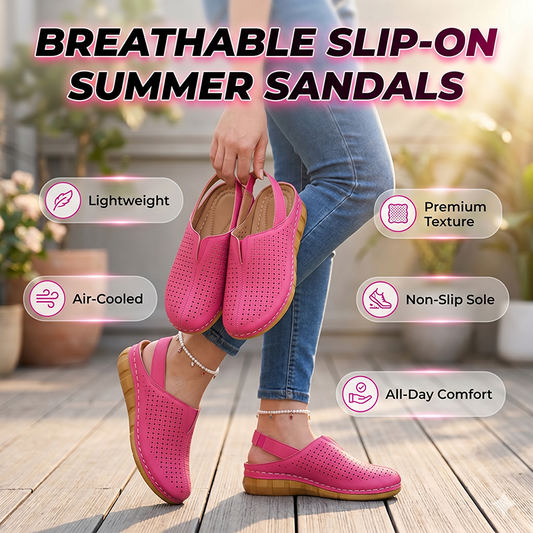 👡✨ Női Áttört Szabadidős Szandál – 6 szín | EU 36–43 | + Ingyenes Lábkarkötő 🌸