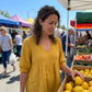 👚  V-kivágású, csipkés díszítésű női felső – boho stílusban, empire derékvonalú, 3/4-es ujjú 🌼