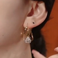 Kettős karika fülbevalók csillogó cirkónia gömbökkel – Lemezdesign, ragyogó fény és könnyű súly – Mindennapi elegancia 💎