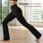 🧘‍♀️ Női, rugalmas, bootcut fazonú jóganadrág – előnyös szabású, rendkívül rugalmas, zsebekkel