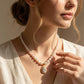 📿  💥 Vintage stílusú női gyöngy nyaklánc – Csepp alakú choker nyaklánc, csillogó gyöngyök, arany színű ✨