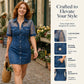 👗 Női áttetsző csipkés denim miniruha – kontrasztos textúra, aranyos és klubba való ✨