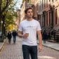 👕  Férfi nyári póló grafikai nyomattal és kerek nyakkivágással – Puha pamutból és lélegző anyagból – Laza nyomattal, ideális forró napokra, szabadidőre vagy városi sétákra – kényelmes és stílusos 🎨