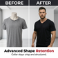Κλασικό ανδρικό T-shirt με V-neck για καθημερινή χρήση