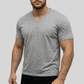 Κλασικό ανδρικό T-shirt με V-neck για καθημερινή χρήση