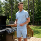 👕 2 részes szabadidőruha-szett férfiaknak – rövid ujjú felső és rövidnadrág, lélegző, kényelmes és sokoldalú a mindennapokhoz, sportoláshoz és utazáshoz ☀️🩳