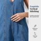 Női, V-nyakú, ujjatlan, laza fazonú rövidnadrágos jumpsuit