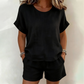Női rövid ujjú felső és rövidnadrág 2 részes szett