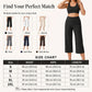 💖 Női Magas Derekú Rugalmas Cropped Nadrág – 6 szín | S–2XL | Széles Szárú | Casual Chic
