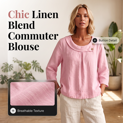 🌿Női, laza szabású, díszgombos felső