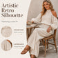 🎉 KORLÁTOZOTT IDEIG 50% KEDVEZMÉNY! 🌸 Női vállkivágásos, nyakba akasztható felső és széles szárú nadrág szett – Boho elegancia & lenvászon-szerű légáteresztő képesség ✨