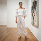 🌸Női vállakat szabadon hagyó jumpsuit – Könnyed elegancia és előnyös szabás ✨