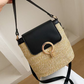 👜✨ Kézzel Font Szalma Crossbody Táska – 4 szín | 3 hordozási mód | Könnyű Nyári Elegancia