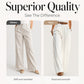 ✨👖 Áramló Magas Derekú Széles Szárú Nadrág – 4 szín | S–2XL (UK 2–16) | Irodai és Casual Elegancia