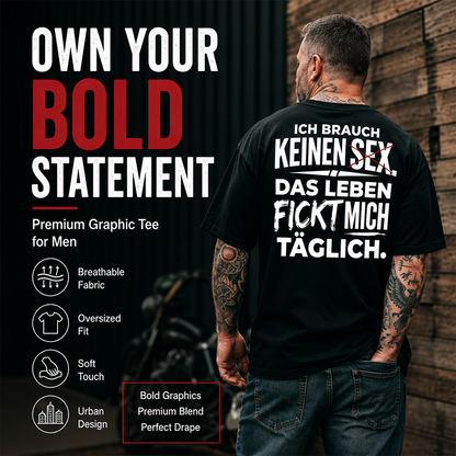🏆Bestseller🏆🧥 Férfi Vicces Német Szlogen Póló — Szarkasztikus Idézetes Felső, Szellemes Szövegtervezéssel