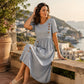 👗Csíkos zsebes ruha – Puha és sokoldalú hétköznapi stílus✨