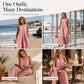 ☀️Női ujjatlan V-nyakú széles szárú jumpsuit zsebekkel – Könnyed elegancia zsebekkel a mindennapi stílushoz🤍
