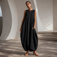 ☀️Női ujjatlan V-nyakú széles szárú jumpsuit zsebekkel – Könnyed elegancia zsebekkel a mindennapi stílushoz🤍