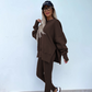 🔥Women's Long Sleeve Printed Sweatshirt and Leggings 2-piece Set