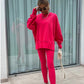 🔥Women's Long Sleeve Printed Sweatshirt and Leggings 2-piece Set