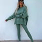 🔥Women's Long Sleeve Printed Sweatshirt and Leggings 2-piece Set
