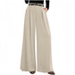 Women's High-Waisted Wide-Leg Pants